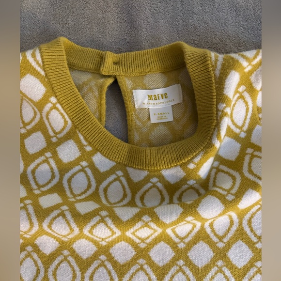 Maeve Harmon Jacquard Geometric Sweater- size XS - Picture 3 of 5